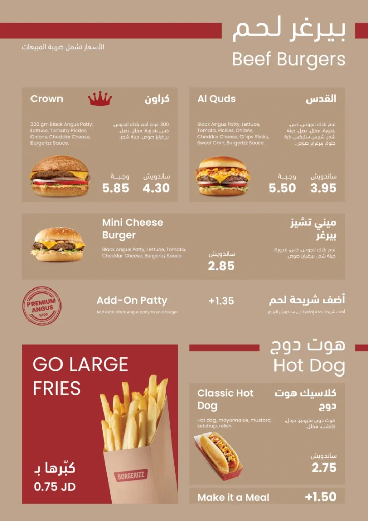 Burgerizz Print Menu-3